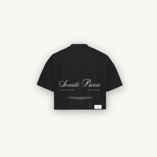 Cropped Tee Noir