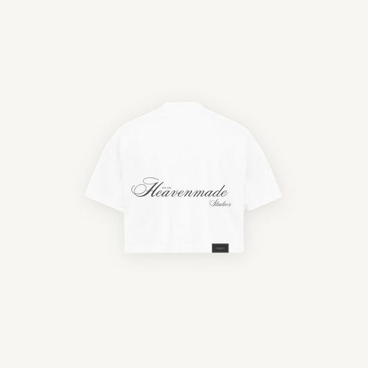 Cropped Tee Floral White