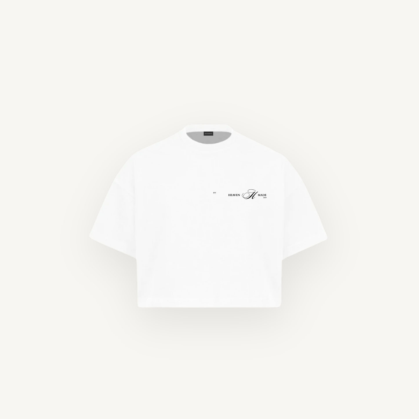 Cropped Tee Floral White