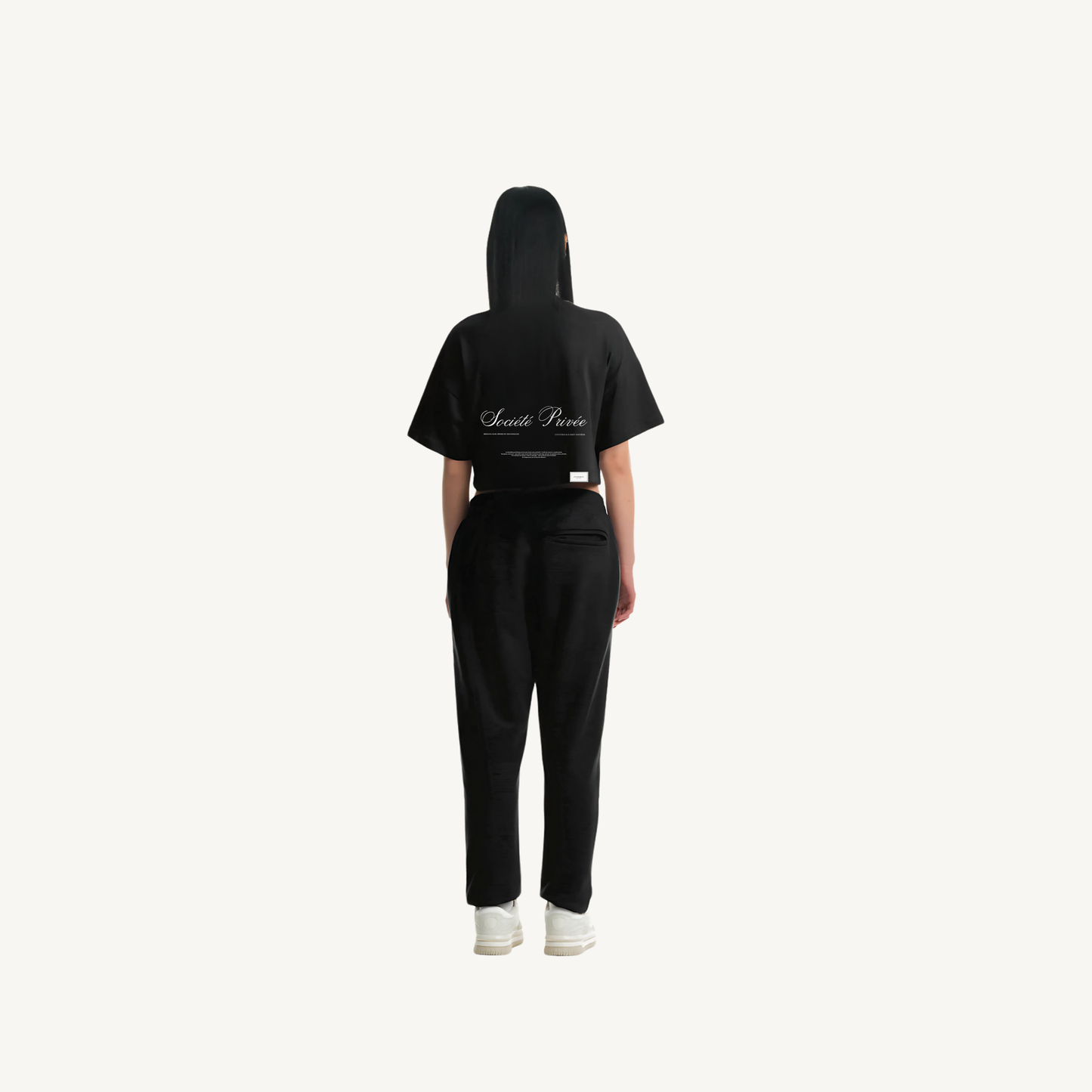 Cropped Tee Noir