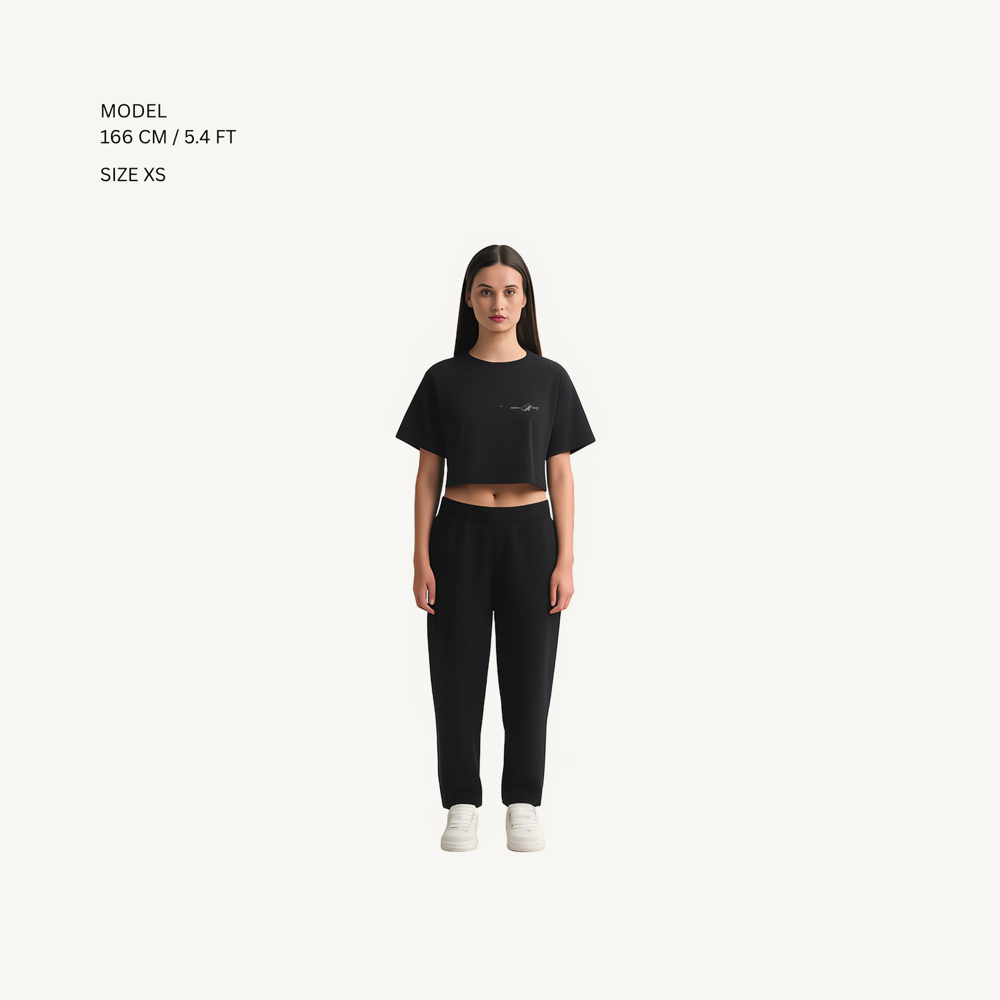 Cropped Tee Noir